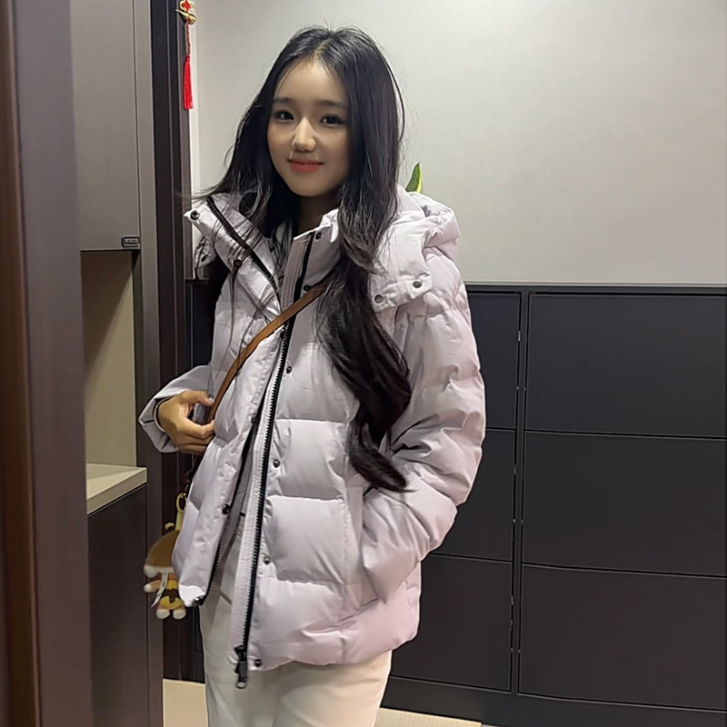 New National Standard 95 White Duck down 2026 New Thickened Short down Jacket for Women, Winter Hooded Style for Petite Sizes, Extreme Cold Version New National Standard 95 White Duck down 2026 New Thickened Short down Jacket for Women, Winter Hooded Style for Petite Sizes, Extreme Cold Version