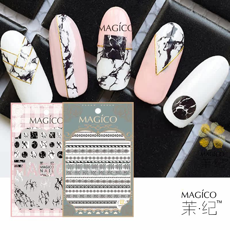 美甲贴片儿童孕妇可用无毒环保贴花超薄持久防水指甲贴纸美甲饰品