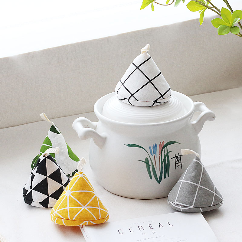 High temperature and thick triangle anti-hot pot cap kitchen pot cadryer enamel pot cast iron pot ear cover gloves