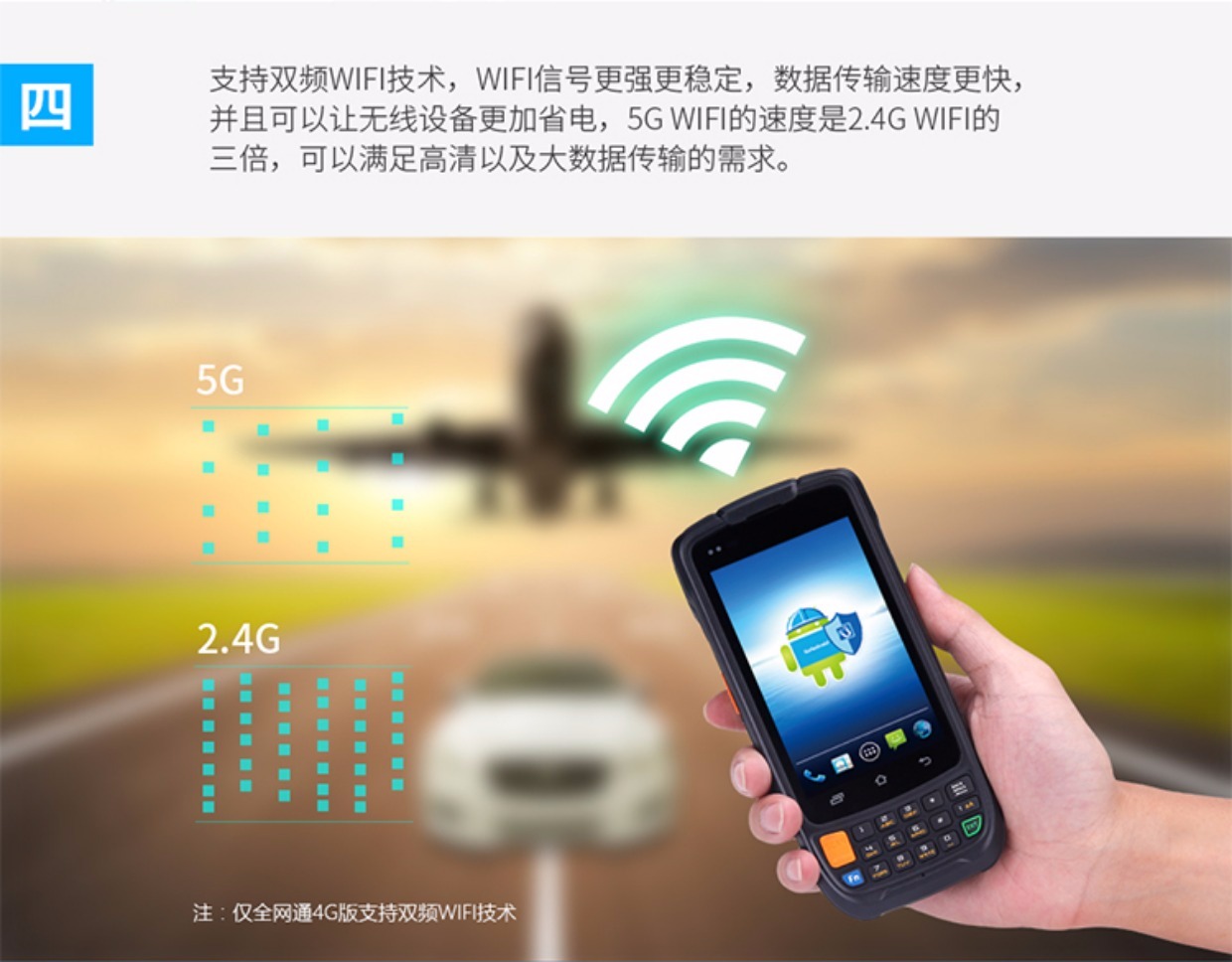 Youbo News i6200A Thiết bị đầu cuối di động cầm tay Android Máy thu thập dữ liệu mã vạch - Thiết bị mua / quét mã vạch