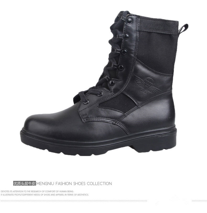 Boots militaires pour homme en cuir - Ref 1398581 Image 11