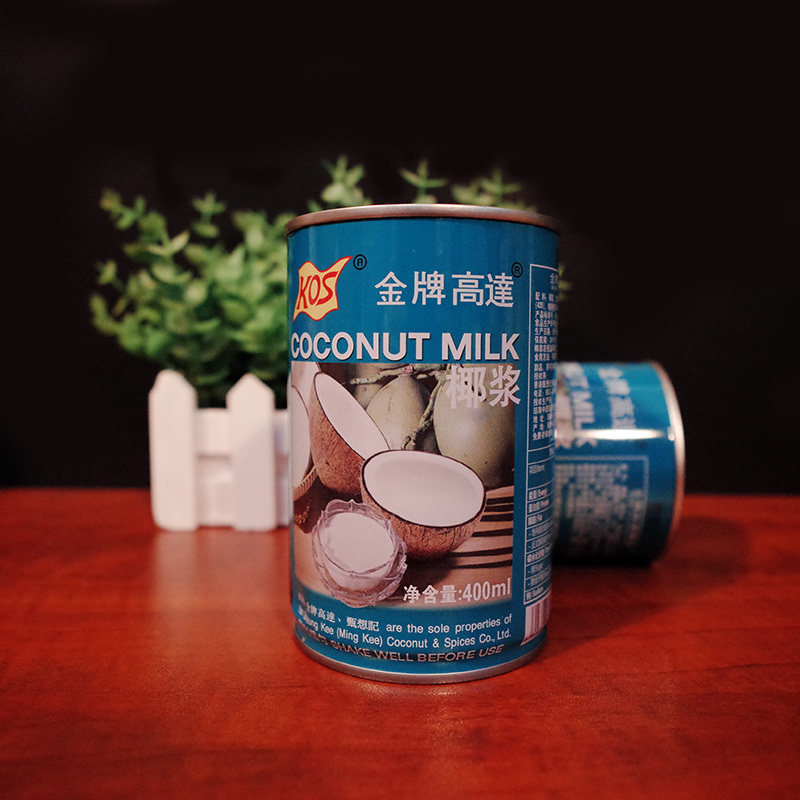 Gold medal up to coconut pulp 400ml Zhen wanted to remember kos up to coconut milk Coconut Milk Cimidew Baking Raw 3 bottles