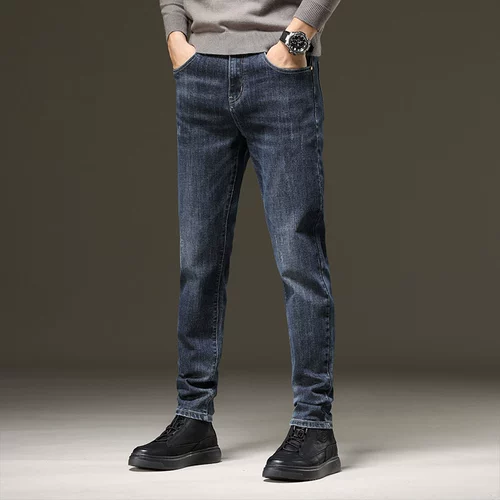 Осенние джинсы, трендовые штаны, коллекция 2021, в корейском стиле, свободный прямой крой