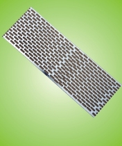 Color aluminum alloy gutter villa Finished cornice gutter downwater system Grid and fragment leaf retaining mesh square rainwater pipe