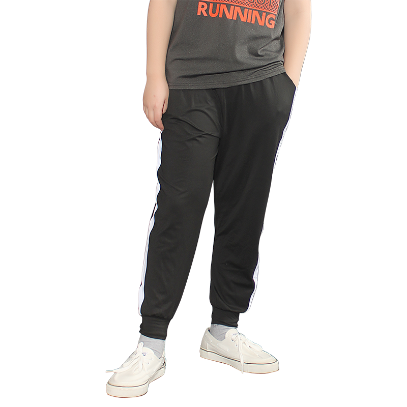 Fat cậu bé chín quần trong cậu bé mùa hè lớn quần nhanh khô mỡ sweatpants tăng diny cậu bé thở lỏng mỏng.