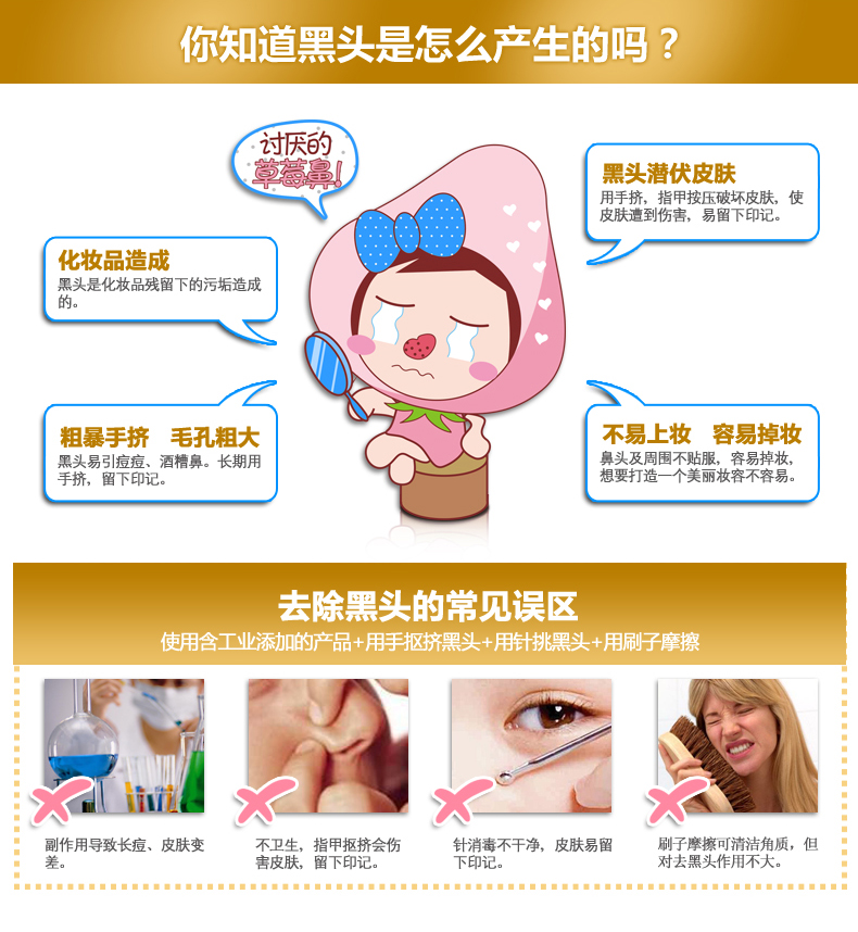 Một mặt nạ nước mắt mùa xuân để mụn đầu đen làm sạch lỗ chân lông hydrat mặt nạ mũi nam sinh viên mặt nạ ngủ trà xanh