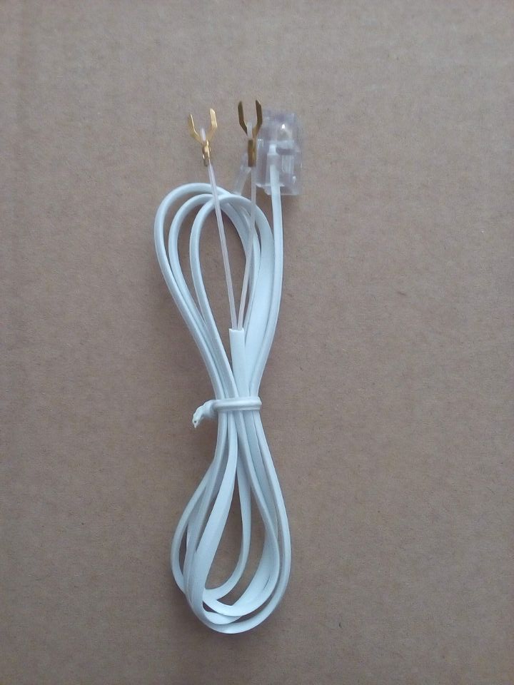 Running quantity price foot 3 m 2 core finished Y fork telephone line with single crystal head telephone connection line