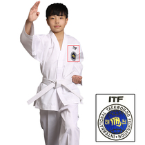 ITF Taekwondo Costume Adults Children Competitions Training Itf Dao Clothing Men And Womens Embroidery Training Courses Clothing For Men And Women
