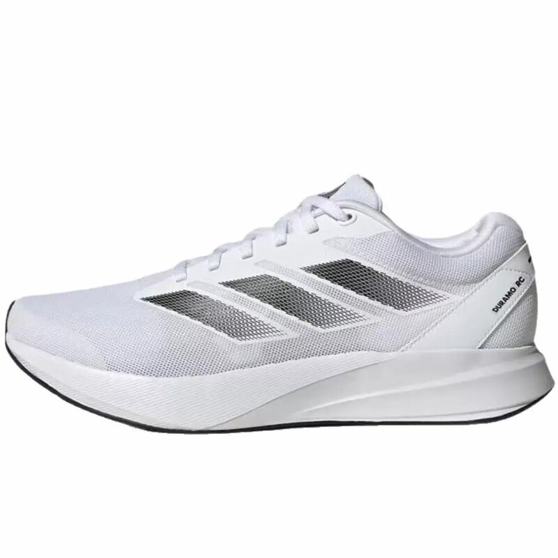 Adidas Duramo Rc Running Shoes for Men and Women, White Breathable Sports Shoes, Lace-Up Training Shoes