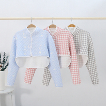 Pure Cotton Spring Summer Care Shoulder Warm Sleeping Woman Moon Subcape Shawl Shoulder Protection Shoulder shoulder Shoulder Week Air Conditioning Room Sitting for the Cervical Spine