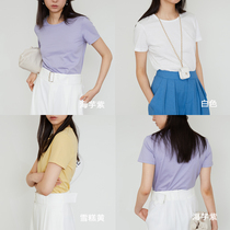 Amyy Studios imported weaving process 1OO% Xinjiang long staple cotton sunscreen bai tshirt multicolor