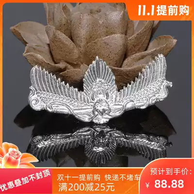 Sterling Silver Dapeng Bird B Dapeng Golden Wing Bird Pendant Silver Dapeng Golden Wing Bird Buddha Rosary Bead Accessories