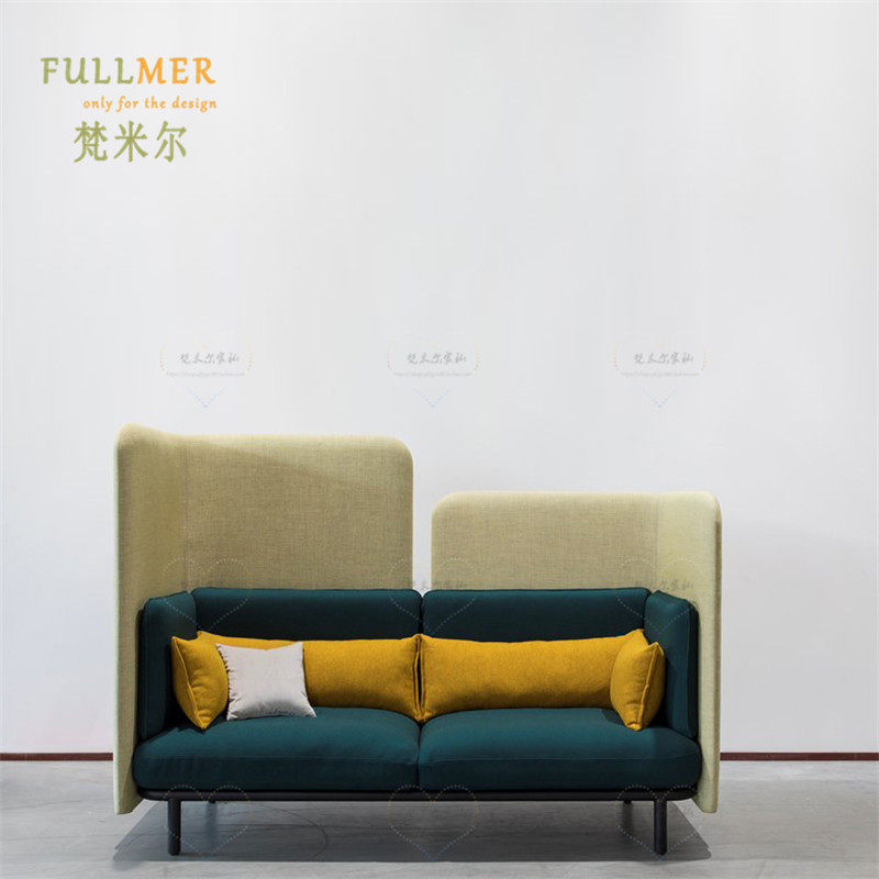 New product double-three simple card seat dining room special leisure cafe negotiation wrought iron shopping mall high back sofa