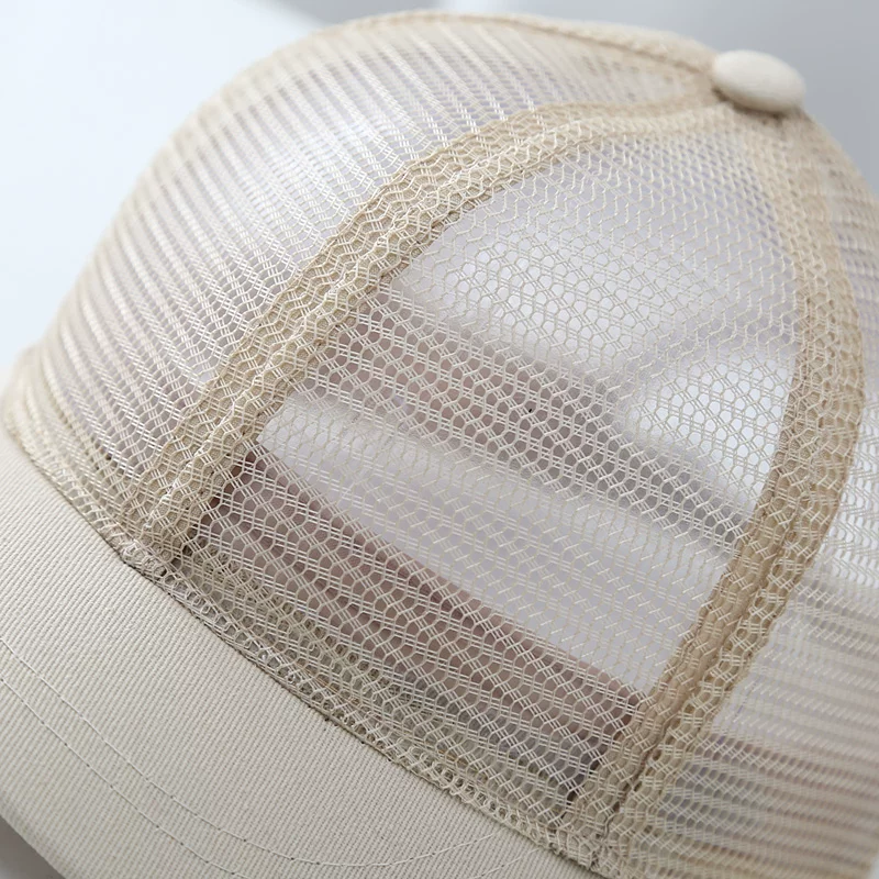 Breathable hair mesh, hat, summer baseball cap