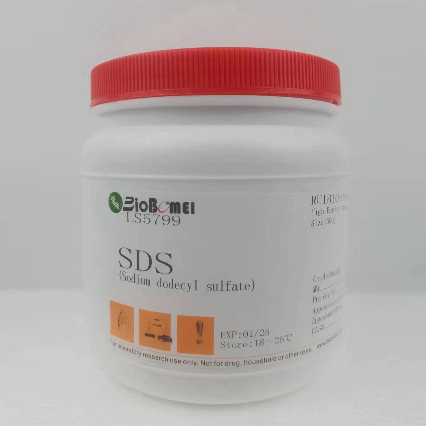 SDS/十二烷基硫酸钠/月桂醇硫酸钠 粉末 &ge;99% 实验试剂151-21-3