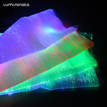 Smart Luminous Fiber Fabric Color Card Flash Luminous Luminous Colorful LED Color Card Clothing Luminous Fabric