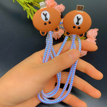 iPhone12 11 pro max Apple 18w fast charger data line protection set 20W charger winding rope