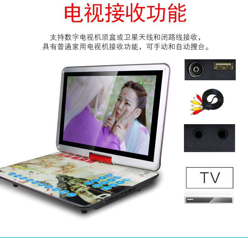 KIM JONG EVD_12 -INCH 29 -INCH HD DVD ӽ ALL -IN- ONE -OLD MAN CD MACHINE PLAYER EVD ÷̾