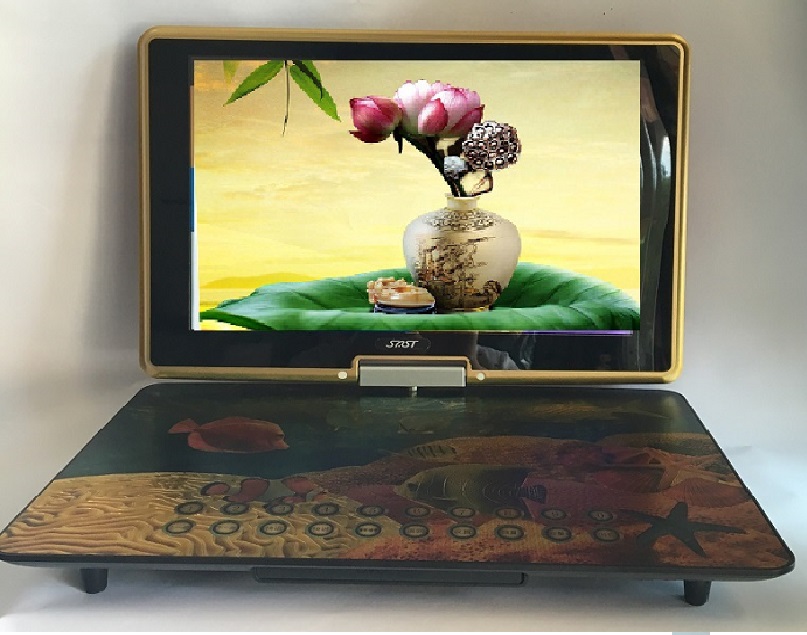 29 inch mobile DVD portable small TV player folding evd watch singing video machine with wifi network cd CD driver display screen reading disc 26-Taobao