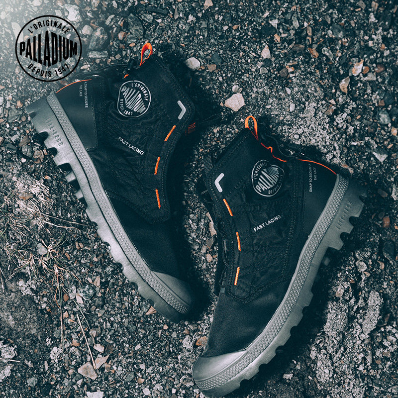 PALLAdium Palatine official Summer light men and women street high cylinder trendy nylon casual shoes 77039