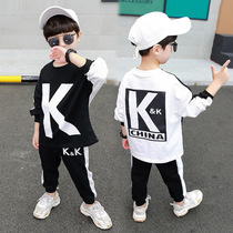 Boy Li now has the same KK suit 2022 new net red long sleeves Two sets children casual fashion suit Chaotong