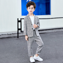 Boy gown suit Playboy 2022 Summer new children Long sleeves handsome air baby casual little suit acting suit