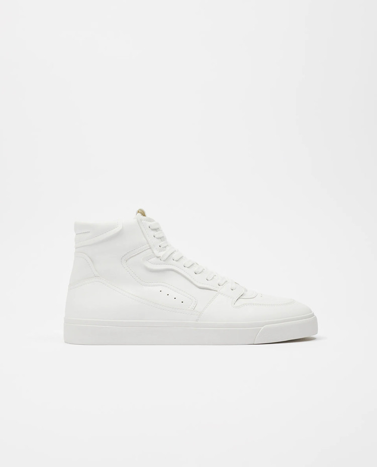 New flat all-match sneakers student high-top men's shoes white fashion retro sports ankle boots 12104820001