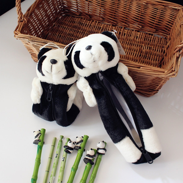 Plush Panda Pen Bag Paparazzi Makeup Bag Panda Base Tourism Remembrance Small Gift Chengdu Wencreative Hand Gift Gift