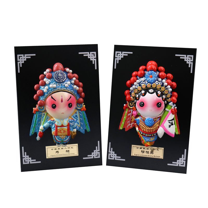Han and Tang color sculpture desktop ornaments Chinese style drama pendulum home decoration craft gift decoration company souvenir small gifts