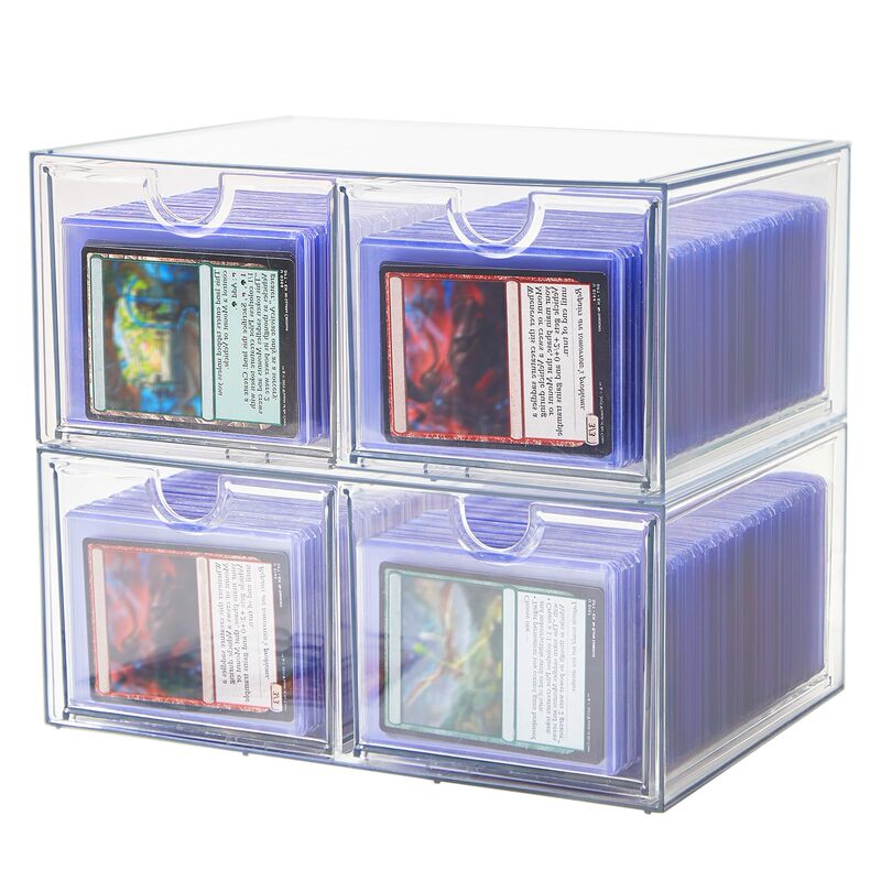 Drawer-Type Card Storage Box Is Used for Storing Card Holders, Card Bricks, and Card Films. the Plastic Storage Box Can Hold 380 Card Holders