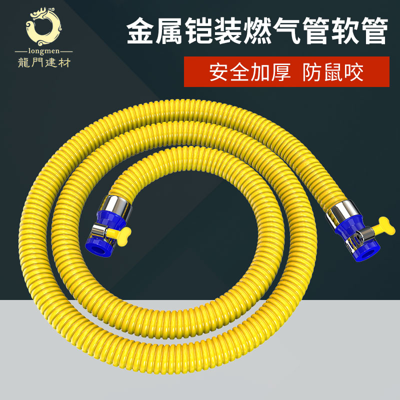 Metal gas pipe Domestic gas pipe gas pipe gas pipe gas pipe gas stove connection pipe explosion-proof hose