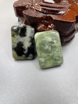 Shaanxi Xian Lantian jade black jade green green Wushi brand pendant