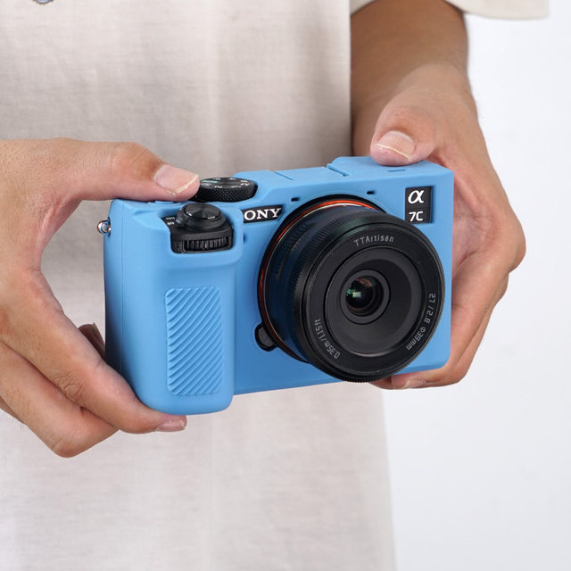 Suitable for Sony a6000 camera bag A7C2 silicone shell SONY A7CR collision-proof storage bag zve10 second generation