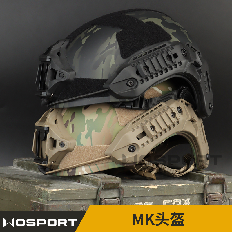 WOSPORT outdoor tactical MK hard hat equipment camouflage ABS end protective equipment CP factory direct sales