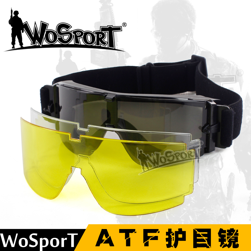 ATF Goggle Suit Outdoor Riding Camping Tactical Gear glasses WoSporT