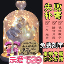 Hand model plaster couples hand mask homemade souvenir couples hand mask gypsum diy homemade plaster hand model