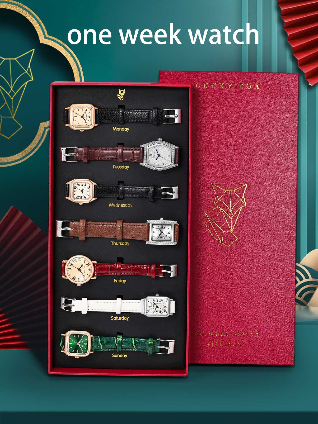 Наручные часы luxury watch women gift one week watch girlfriend 手表礼物女 No brand