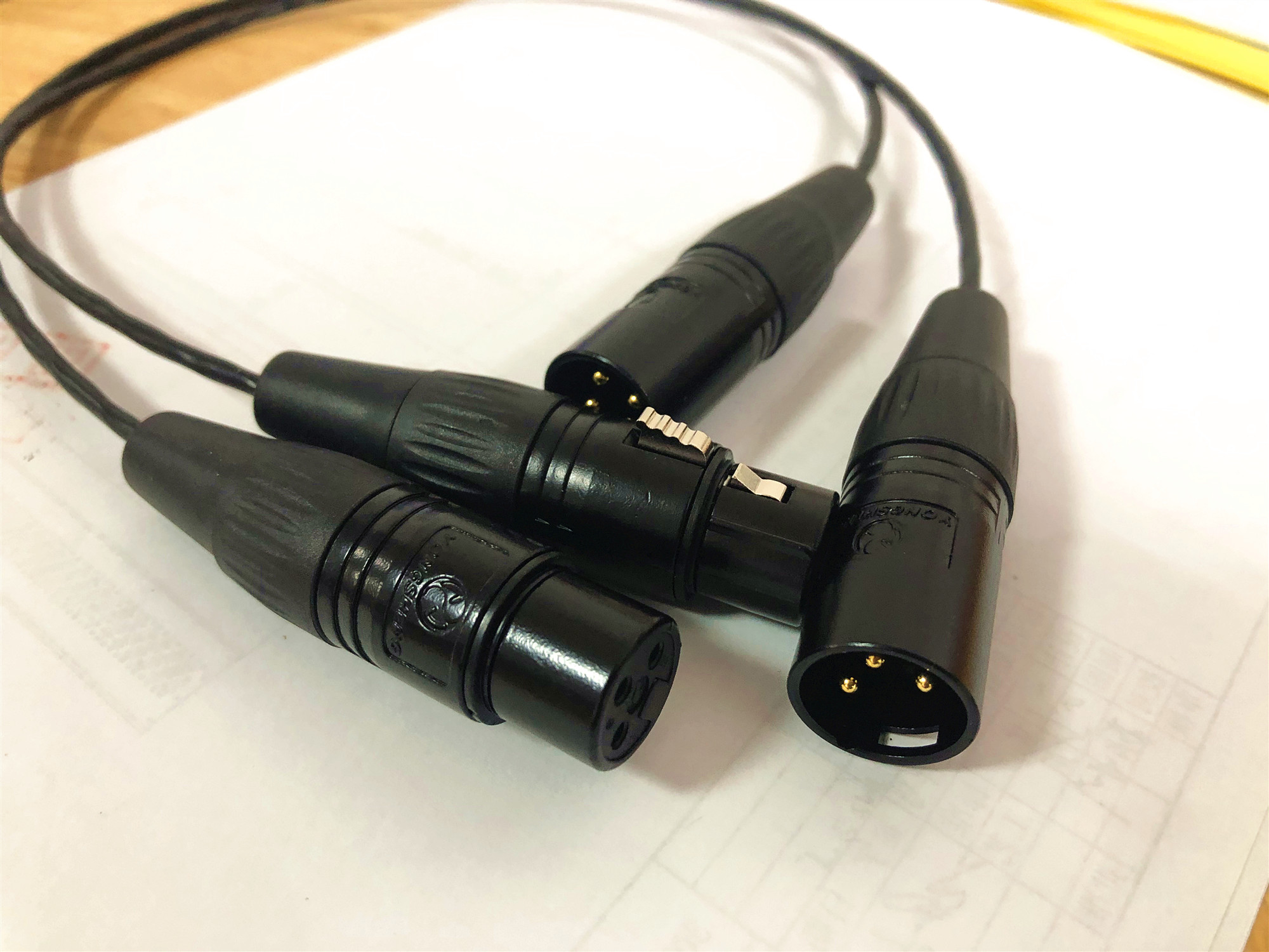 Japan's Kanemei Cannon balance line Kanon male to female extended microphone line speaker mixer XLR audio line