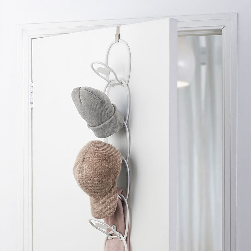 Hanging hat storage rack for home creative simple wall-mounted Free Assembly storage artifact Japanese hat adhesive hook