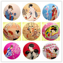 Japanese style oil paper umbrella lady cherry blossom umbrella cooking sushi restaurant ceiling decorative umbrella costume performance photography oil paper umbrella