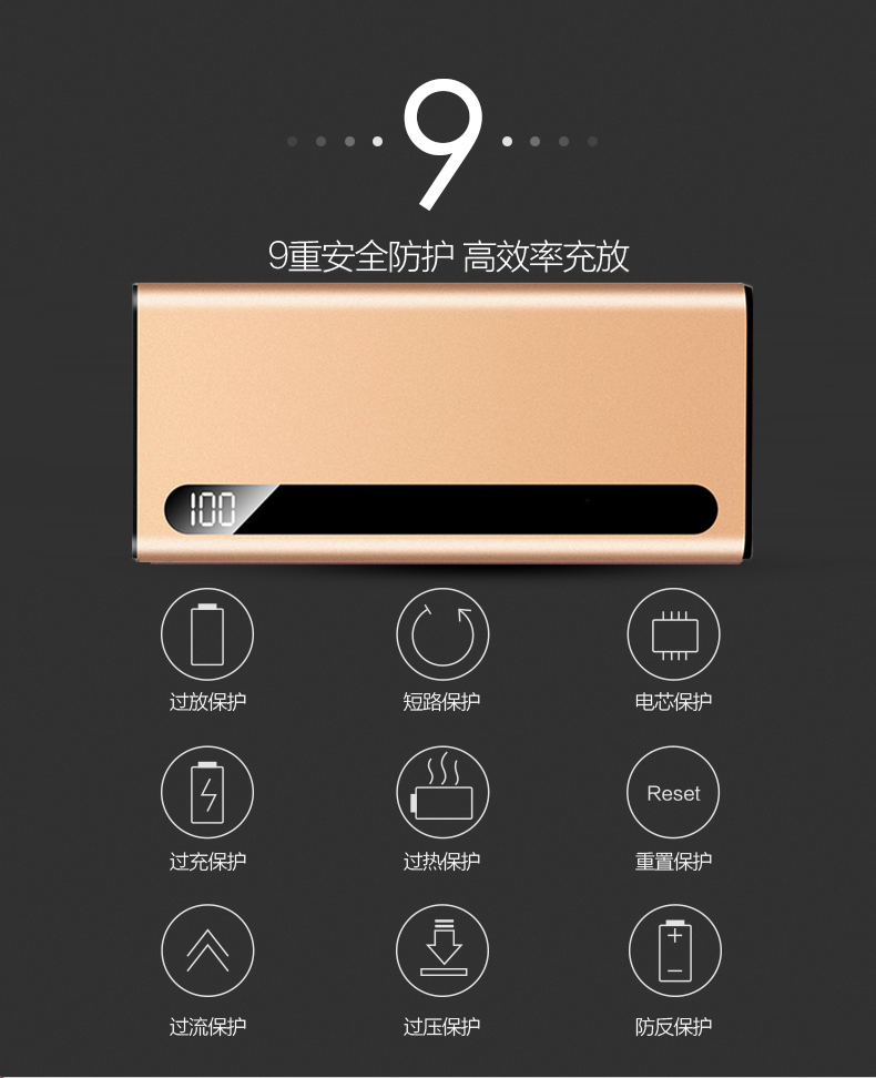 Slim sạc kho báu 20.000 mA phổ điện thoại di động của Apple vivo Xr X BlackBerry thông minh Huawei OPPO - Ngân hàng điện thoại di động sạc dự phòng tốt cho iphone