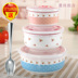 hộp cơm điện mocato Hộp đựng bát sứ tươi ba mảnh đặt bằng gốm có nắp hộp đựng lò vi sóng - Hộp cơm điện sưởi ấm hộp cơm điện chefman Hộp cơm điện sưởi ấm
