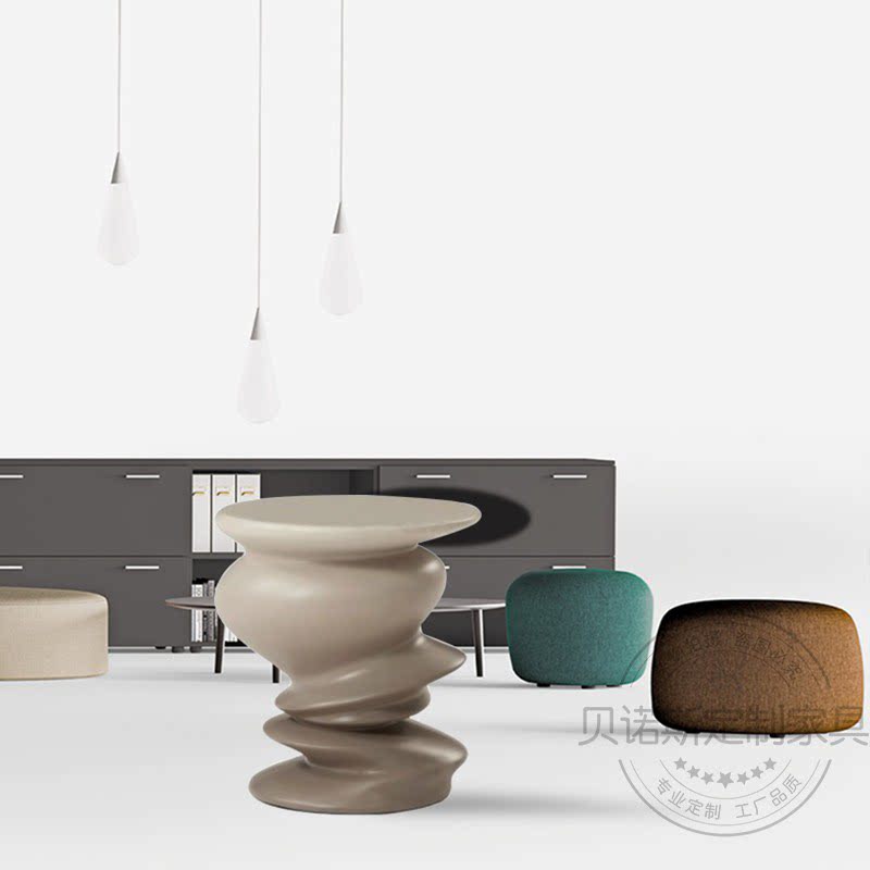 Nordic Designer Creativity Modern Art Don Old Duck Tea Table Living Room Sofa-like Room Threaded Fiberglass Edge a few