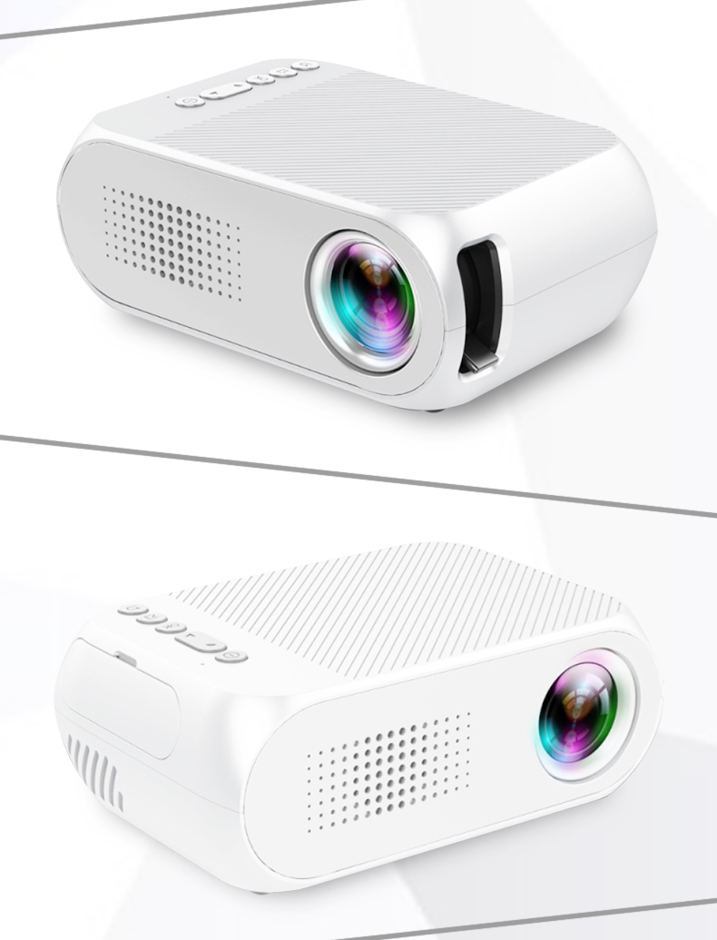 Le Jiada YG320 điện thoại di động không dây có máy chiếu màn hình HD micro chiếu đến rạp hát tại nhà - Máy chiếu