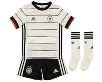 Toddler 2020 European Cup Germany home short sleeve jersey suit 3 pieces of football clothes DS procurement