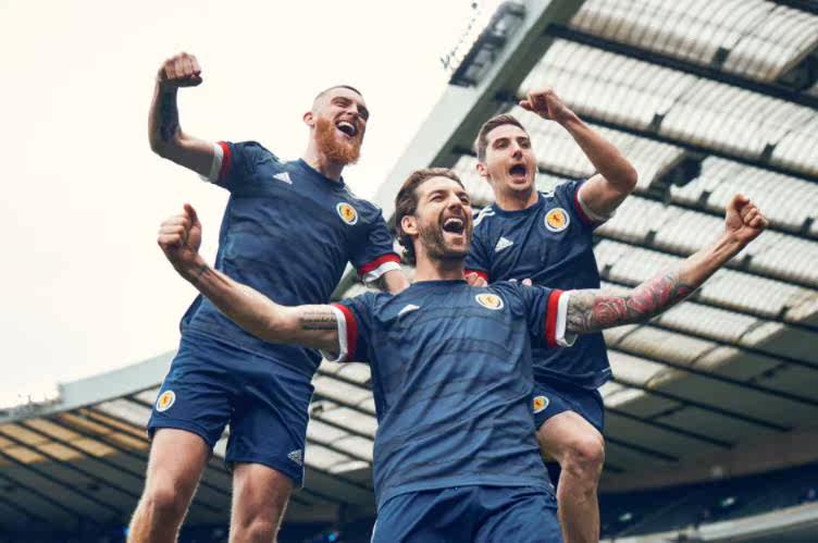 Fan version 2020 European Cup scotland Scotland home short sleeve jersey FH8534 DS 