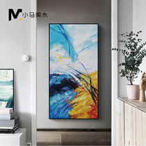 Abstract porch decorative painting vertical corridor aisle acrylic painting wall modern simple light luxury hand-painted oil painting hanging painting