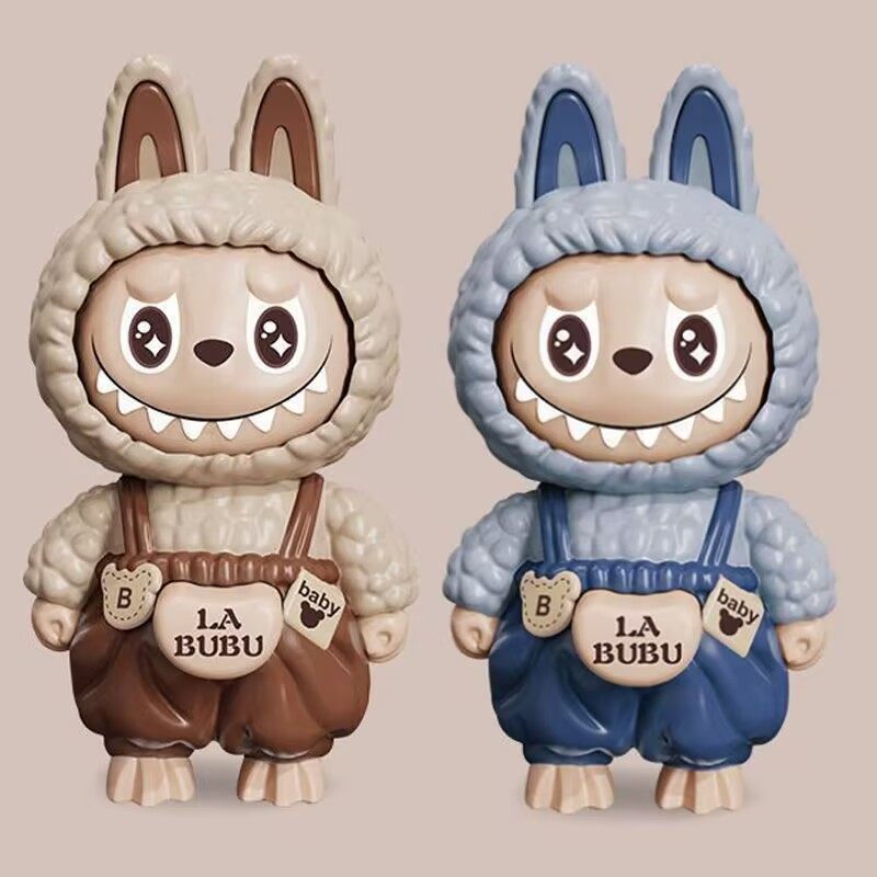 New Product Labubu Face-Changing Doll Pendant Trendy Cartoon Gift Keychain Ornament Stress Relief Toy for Men, Women, and Children