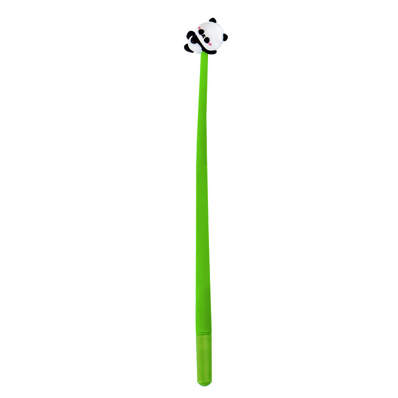Panda Shake Shape Gel Pen High-Quality Cartoon Black Cute Silicone Signature Pen Children's Prize Small Gift