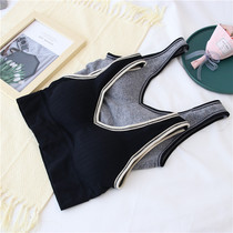 Summer casual wear sports sling vest female students Korean version of Joker slim slim short sleeveless inner top